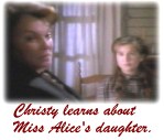 Alice tells Christy her secret